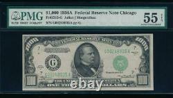 Ac 1934a 1000 $ Chicago One MILL Dollar Bill Pmg 55 Epq