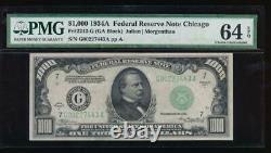 Ac 1934a 1000 $ Chicago One MILL Dollar Bill Pmg 64 Epq
