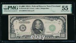 Ac 1934a $1000 Cleveland One Thousand Dollar Bill Pmg 55