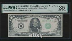 Ac 1934a 1000 $ New York One MILL Dollar Bill Pmg 35 Commentaire