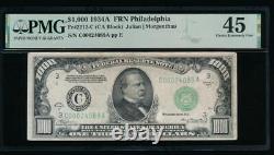 Ac 1934a 1000 $ Philadelphia Une Mille Dollar Bill Pmg 45