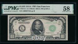 Ac 1934a 1000 $ San Francisco One Mille Dollar Bill Pmg 58