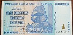 Banknote Zimbabwe Cent Millions De Dollars. Unc. Pristine. Individuel. (x1)