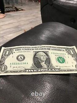 Billet d'un dollar 2017-1 AA Boston Massachusetts