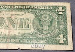 Billet d'un dollar Certificat en argent Série 1957B avec sceau bleu