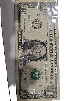 Billet d'un dollar à l'étoile de 2013