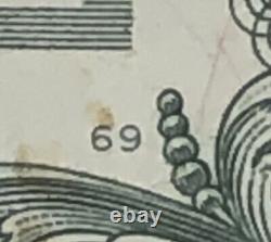 Billet d'un dollar avec un numéro de série fantaisie et une étoile, note solide F08363525 Erreur