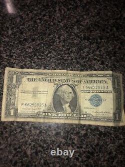 Billet d'un dollar de 1957 à sceau bleu, série A