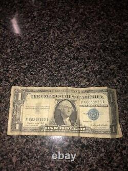 Billet d'un dollar de 1957 à sceau bleu, série A