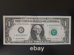 Billet d'un dollar de 1999 non circulé