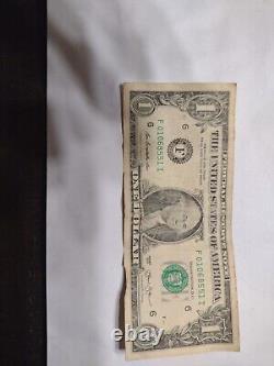 Billet d'un dollar de la série F de 2013