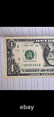 Billet d'un dollar note étoile 2013 B