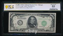 Billet de 1000 dollars de Chicago AC 1934A PCGS 55