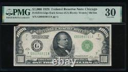 Billet de 1000 dollars de Chicago de 1928 PMG 30