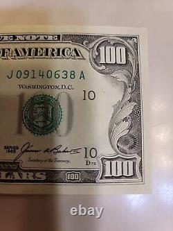 Billet de 100 $ de la série 1985 - Cent dollars - Monnaie vintage en état NON circulé