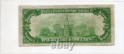 Billet de 100 dollars de 1928 échangeable contre de l'or à San Francisco