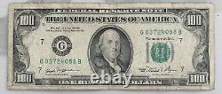 Billet de 100 dollars de 1981, ancien / vintage, série G seulement, 33,2 millions exemplaires