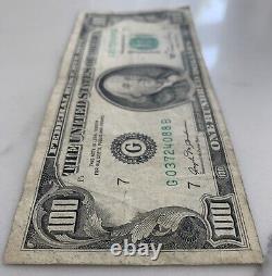 Billet de 100 dollars de 1981, ancien / vintage, série G seulement, 33,2 millions exemplaires