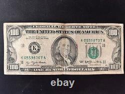 Billet de 100 dollars de la Réserve fédérale de 1977, série K