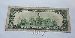 Billet de 100 dollars de la série 1934-A de Philadelphie en monnaie vintage
