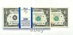 Billet de 1 $ Rare de 1974 Notes de Cleveland, 100bep, Gemmes Non Circulées Consécutives
