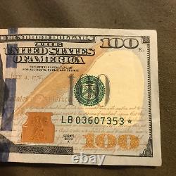 Billet de cent dollars (cent dollars), billet étoilé, 2009A LB03607353 B2