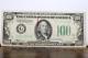 Billet De Cent Dollars De 1934 Avec Sceau Vert De La Réserve Fédérale