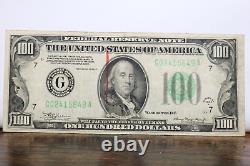 Billet de cent dollars de 1934 avec sceau vert de la Réserve fédérale