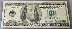 Billet de cent dollars de 2003 de la Réserve fédérale, cours légal