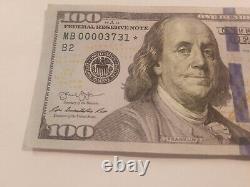 Billet de la Réserve fédérale de 100 dollars de 2013 extrêmement rare avec étoile
