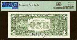 Billet de la Réserve fédérale de 2003 de 1 $, PMG 67EPQ, numéro de série radar fantaisie 64644646