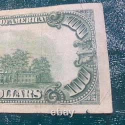 Billet de réserve fédérale de 100 dollars de 1934C à Atlanta. Numéro de série bas.