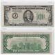 Billet Rare De 100 Dollars Du Federal Reserve Note De 1934 Avec Sceau Vert Clair