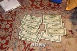 Billets de un dollar de 1995 - Ensemble complet de 12 billets de district de la Réserve fédérale
