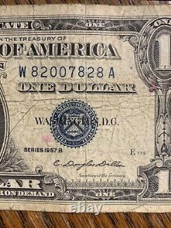Certificat d'argent de un dollar de 1957 et 1957b