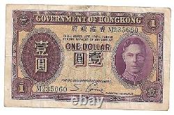 Chine Gouvernement De Hong Kong One 1 Dollar Note 1936 George VI P312