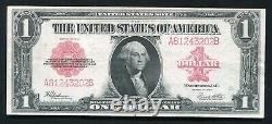 En 40 1923 $ 1 Dollar Sceau Rouge Legal Tender États-unis Note Extrêmement Fine