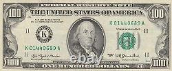 États-unis 1977 Une Note De Cent Dollars Émise Par La Dallas, Texas Federal Bank