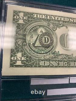 Extrêmement Rare 1981 Note D'un Dollar Avec Le Sceau Fédéral @ Numéro De Série À L'inverse