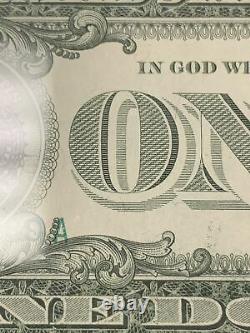 Extrêmement Rare 1981 Note D'un Dollar Avec Le Sceau Fédéral @ Numéro De Série À L'inverse