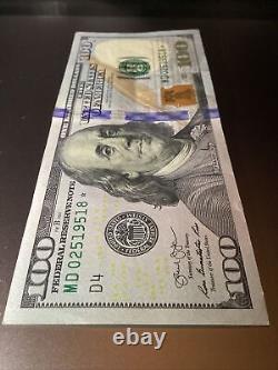 Extrêmement Rare 2013 Cent Dollars 100 $ Étoile Note Projet De Loi De Réserve Fédéral
