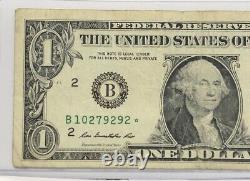 Facture d'un dollar B Solid Full Shaded In Star Note Error B10279292 FW Print