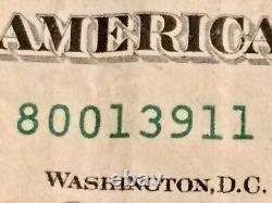 Fancy Serial Numéros 1 Dollar Bill /#s Deux Ways Avec Errors Rare Un Note Fédérale