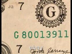 Fancy Serial Numéros 1 Dollar Bill /#s Deux Ways Avec Errors Rare Un Note Fédérale