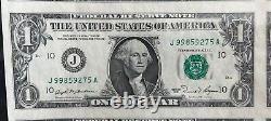 Feuille non coupée de 1981 de 16 billets d'un dollar (Kansas City)