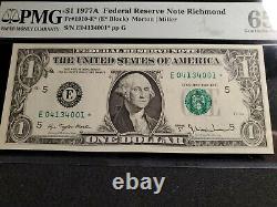 Fr#1910-f 1977 Richmond Un Dollar Bill Réserve Fédérale Note Pmg 65 Epq Star