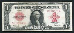 Fr 40 1923 $1 One Dollar Red Seal Legal Tender États-unis Note Extrêmement Fine