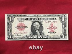 Fr-40 1923 Série $1 One Dollar Red Seal Us Legal Tender Note Very Fine