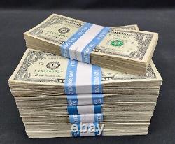 Lot de 100 billets d'un dollar américain de la Réserve fédérale (Frb) Star Notes $100, vous choisissez le sceau A-l