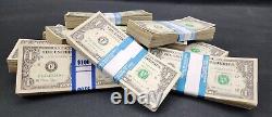 Lot de 100 billets d'un dollar américain de la Réserve fédérale (Frb) Star Notes $100, vous choisissez le sceau A-l